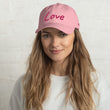 Love In Star Rose Quartz Embroidery on Classic Dad Hat