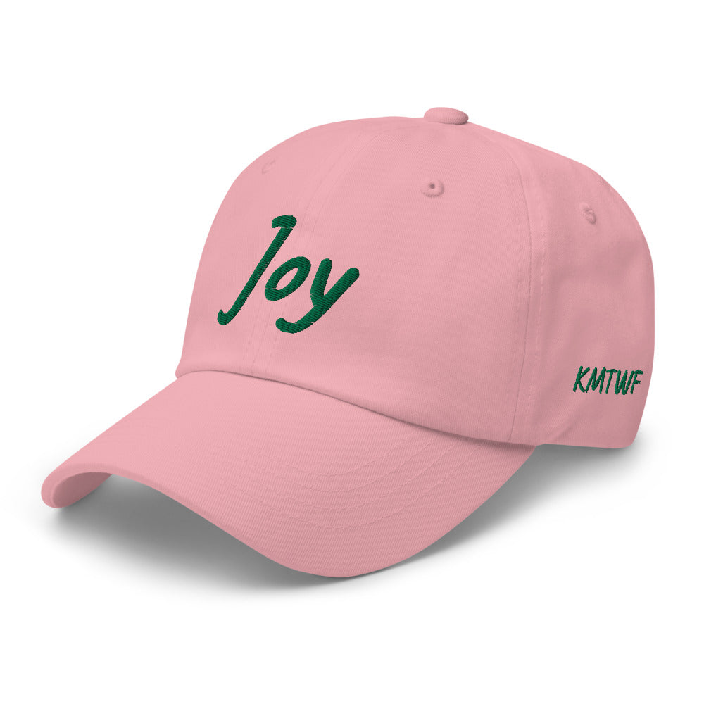 Joy In Emerald Embroidery on Classic Dad Hat