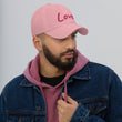 Love In Star Rose Quartz Embroidery on Classic Dad Hat