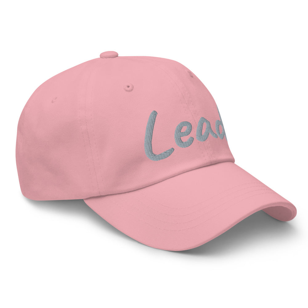 Lead In Silver Embroidery on Classic Dad Hat