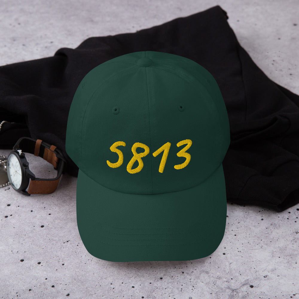 5813 In Gold Embroidery on Classic Dad Hat