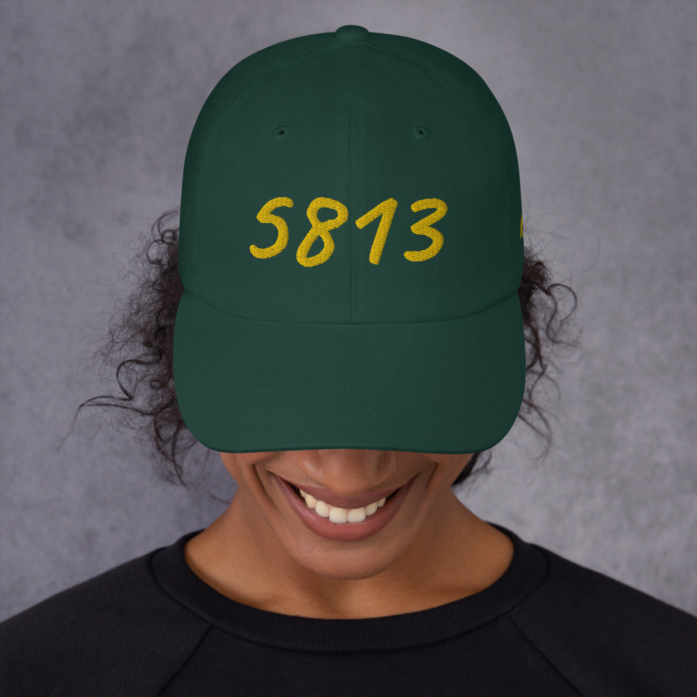 5813 In Gold Embroidery on Classic Dad Hat