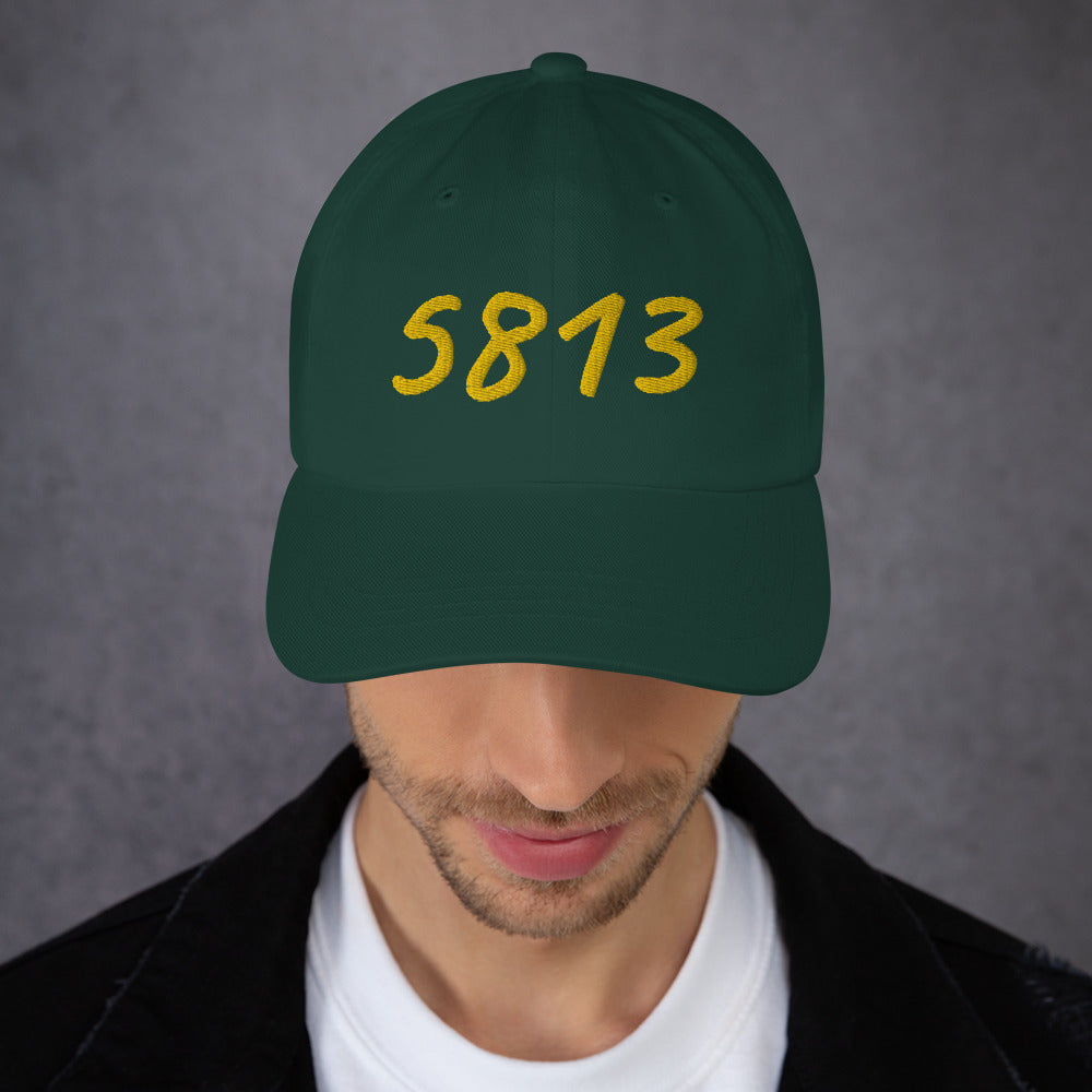 5813 In Gold Embroidery on Classic Dad Hat