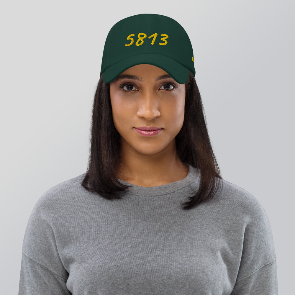 5813 In Gold Embroidery on Classic Dad Hat