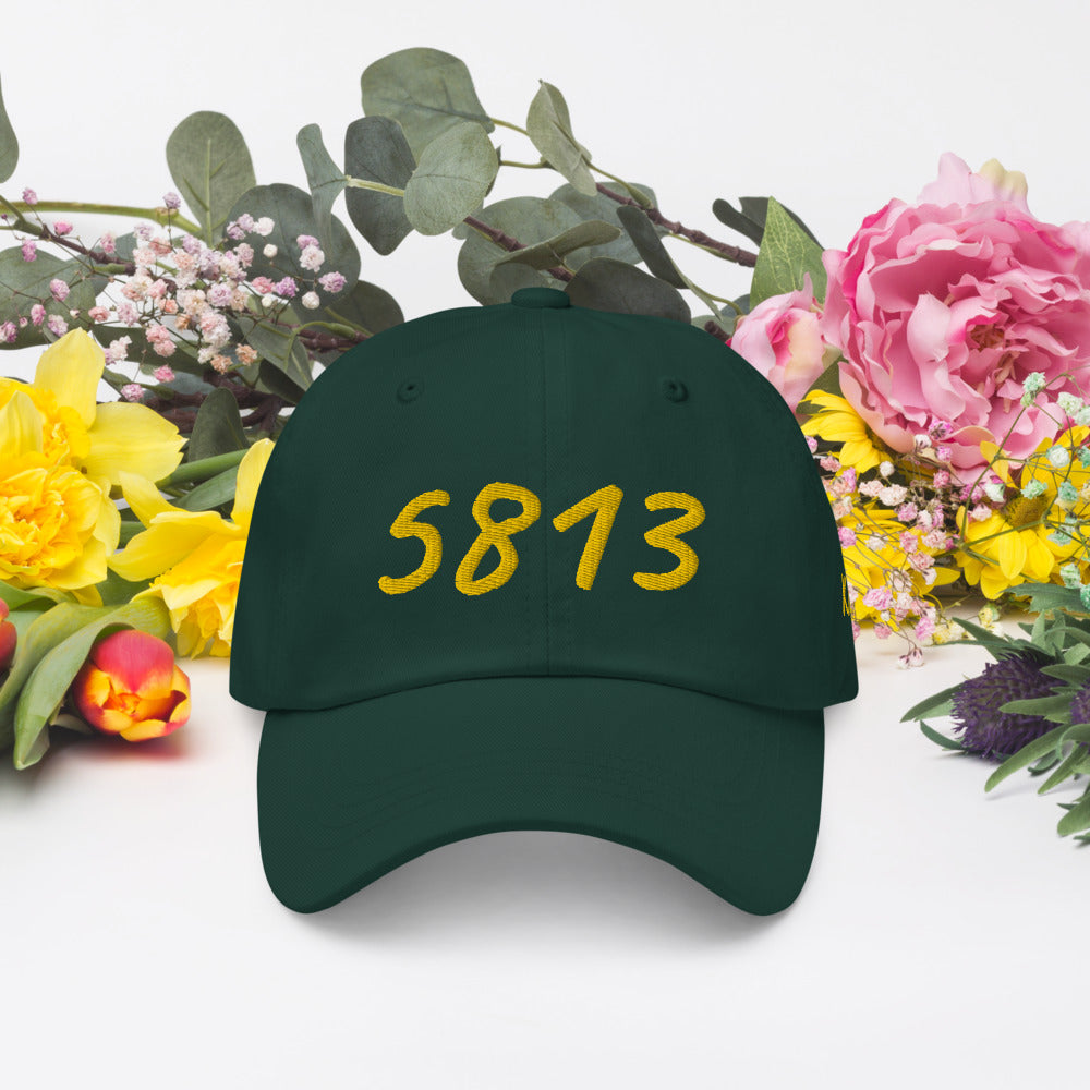 5813 In Gold Embroidery on Classic Dad Hat