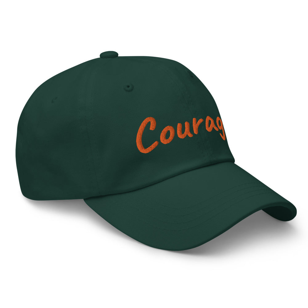 Courage In Amber Embroidery on Classic Dad Hat