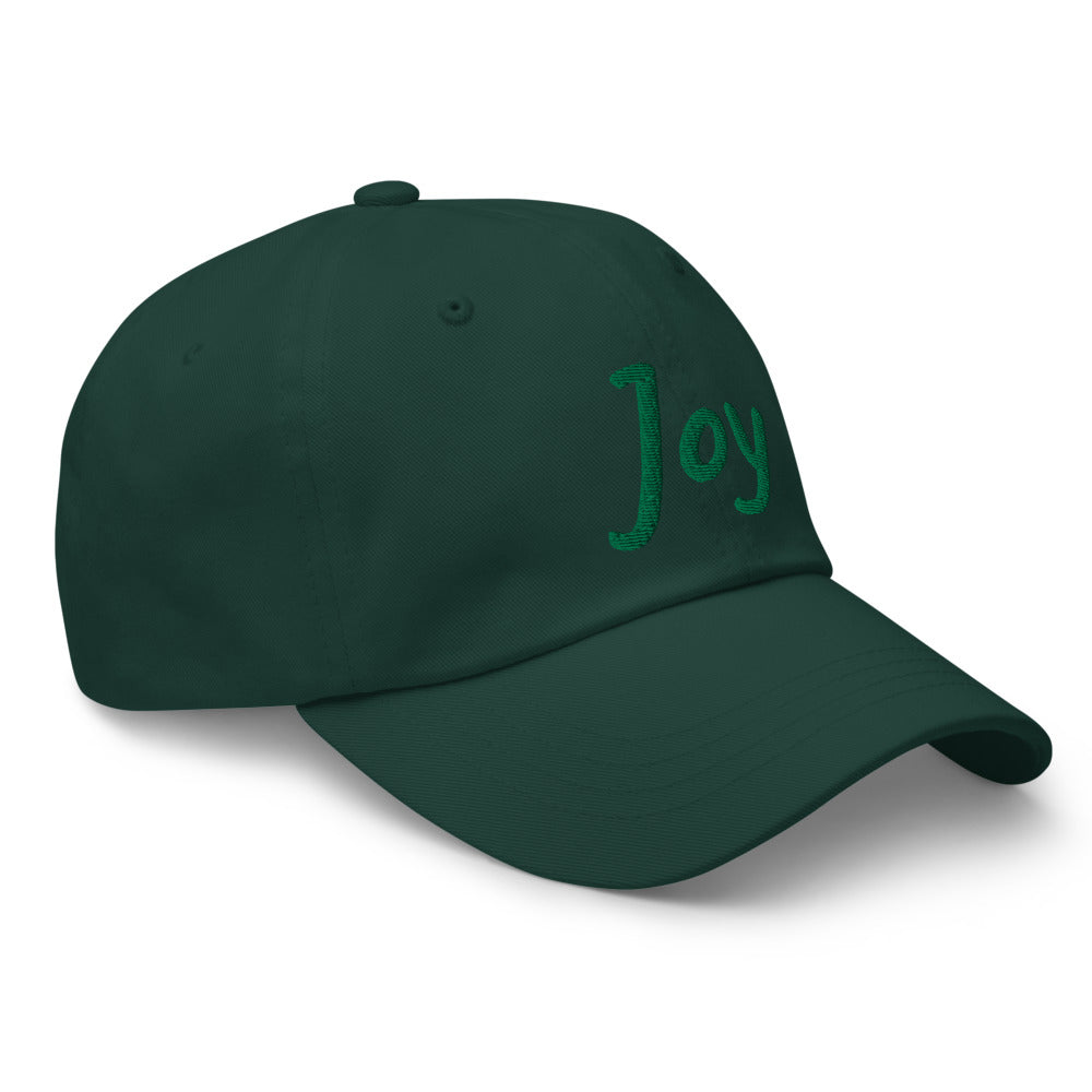 Joy In Emerald Embroidery on Classic Dad Hat