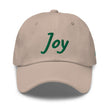 Joy In Emerald Embroidery on Classic Dad Hat