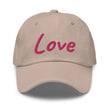 Love In Star Rose Quartz Embroidery on Classic Dad Hat