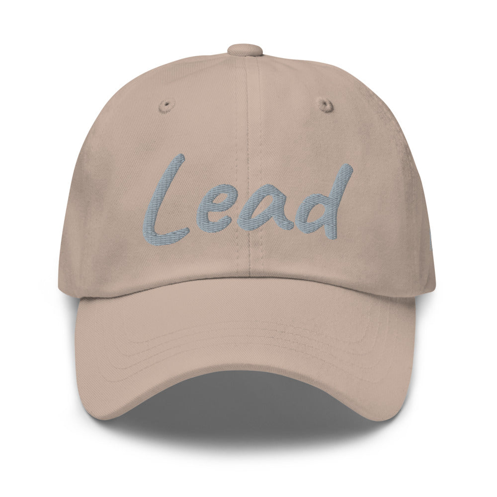 Lead In Silver Embroidery on Classic Dad Hat