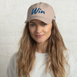 Win In Sapphire Embroidery on Classic Dad Hat