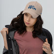 Win In Sapphire Embroidery on Classic Dad Hat