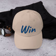 Win In Sapphire Embroidery on Classic Dad Hat