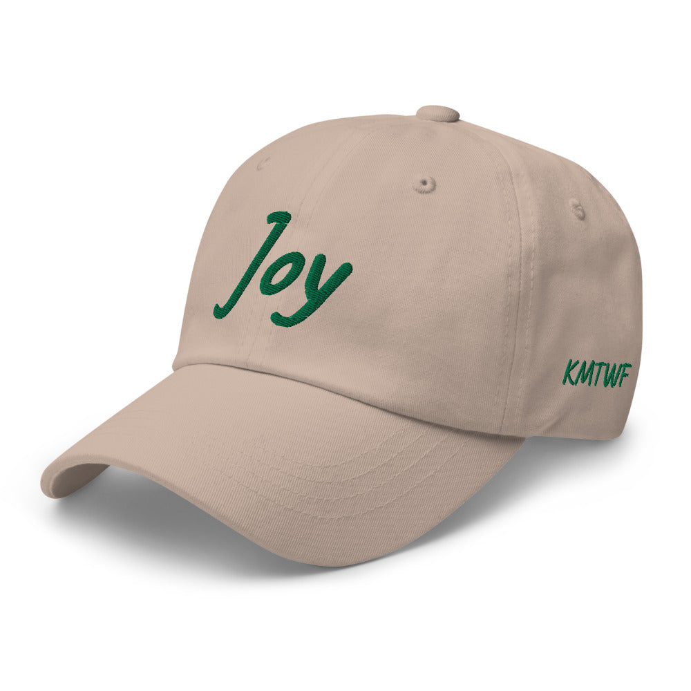 Joy In Emerald Embroidery on Classic Dad Hat