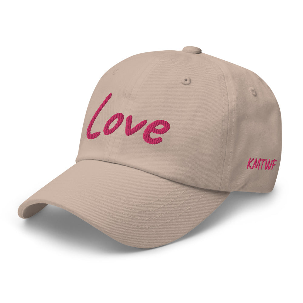 Love In Star Rose Quartz Embroidery on Classic Dad Hat