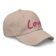 Love In Star Rose Quartz Embroidery on Classic Dad Hat