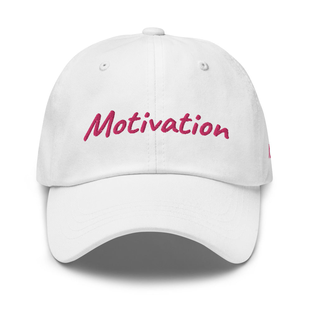 Motivation In Star Rose Quartz Embroidery on Classic Dad Hat