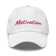 Motivation In Star Rose Quartz Embroidery on Classic Dad Hat