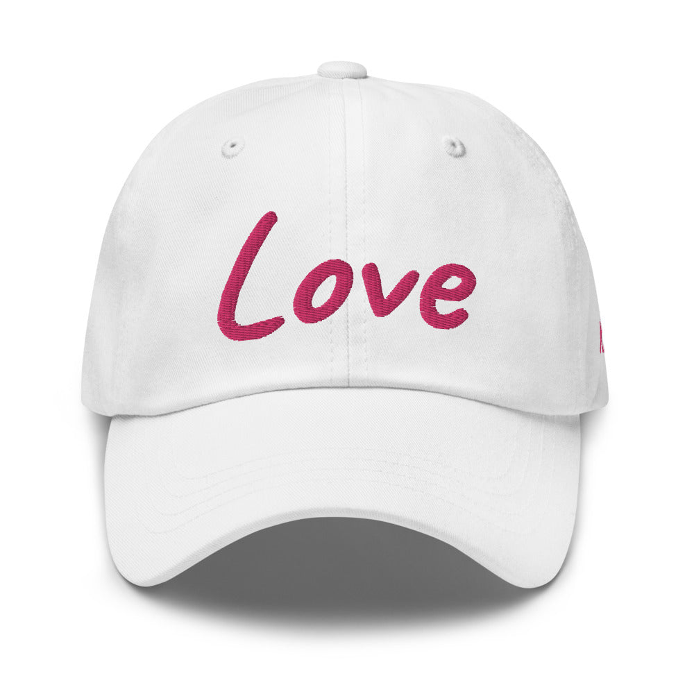 Love In Star Rose Quartz Embroidery on Classic Dad Hat