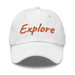 Explore In Amber Embroidery on Classic Dad Hat