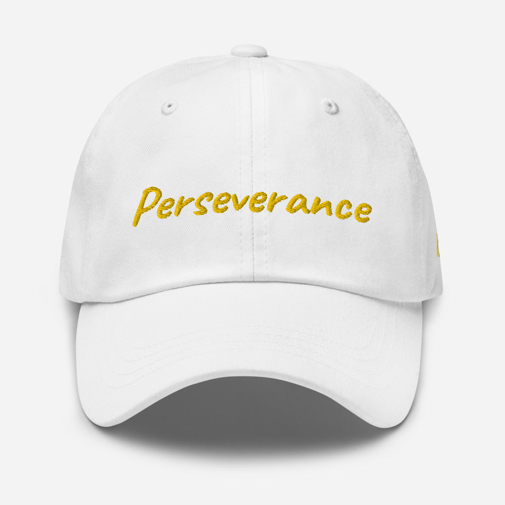 Perseverance In Gold Embroidery on Classic Dad Hat