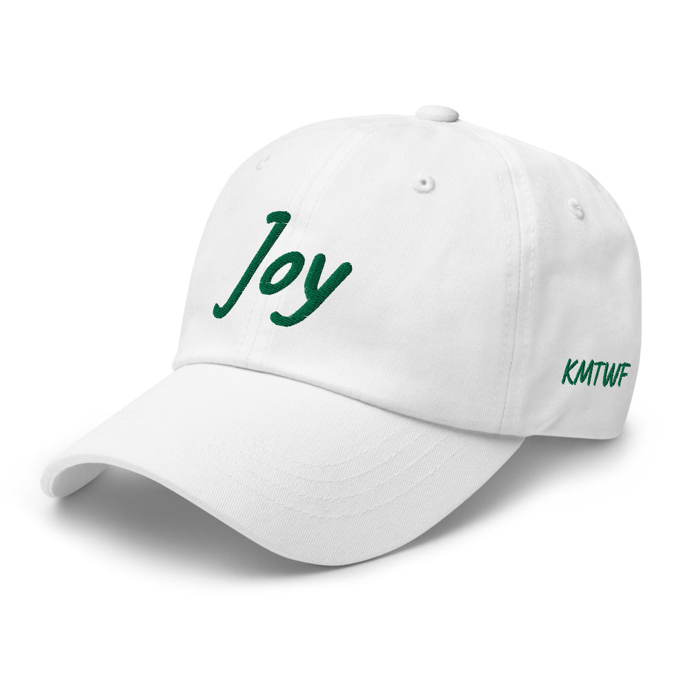 Joy In Emerald Embroidery on Classic Dad Hat