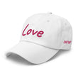 Love In Star Rose Quartz Embroidery on Classic Dad Hat