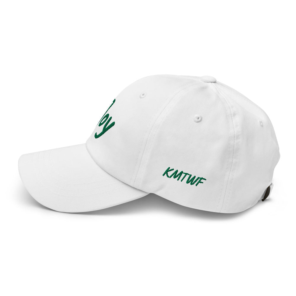 Joy In Emerald Embroidery on Classic Dad Hat