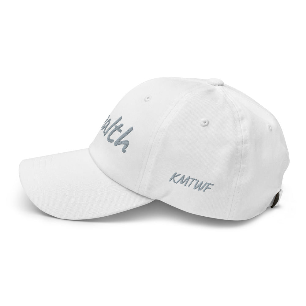 Wealth In Silver Embroidery on Classic Dad Hat