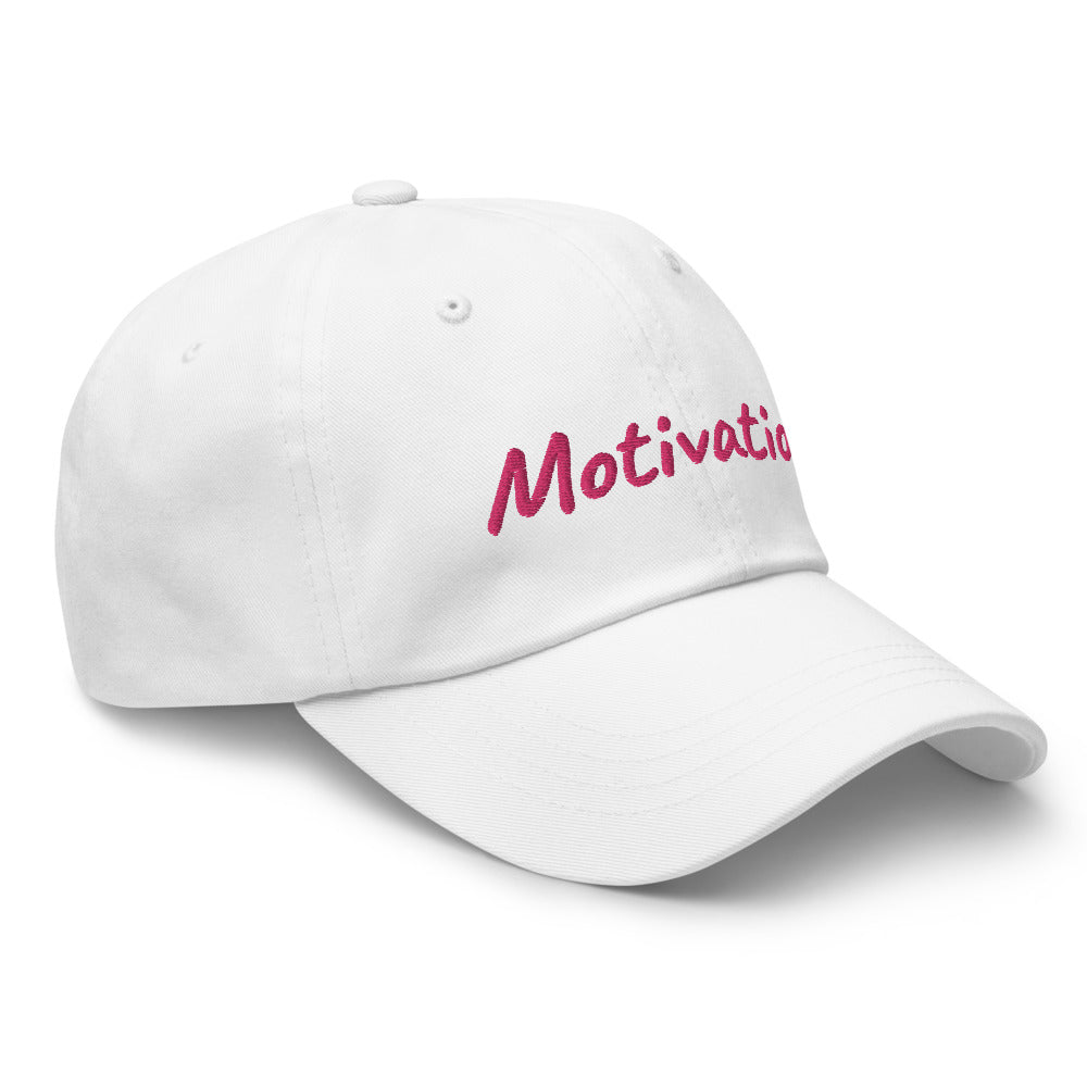 Motivation In Star Rose Quartz Embroidery on Classic Dad Hat