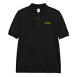 KMTWF In Gold Embroidery on Men's Polo Shirt