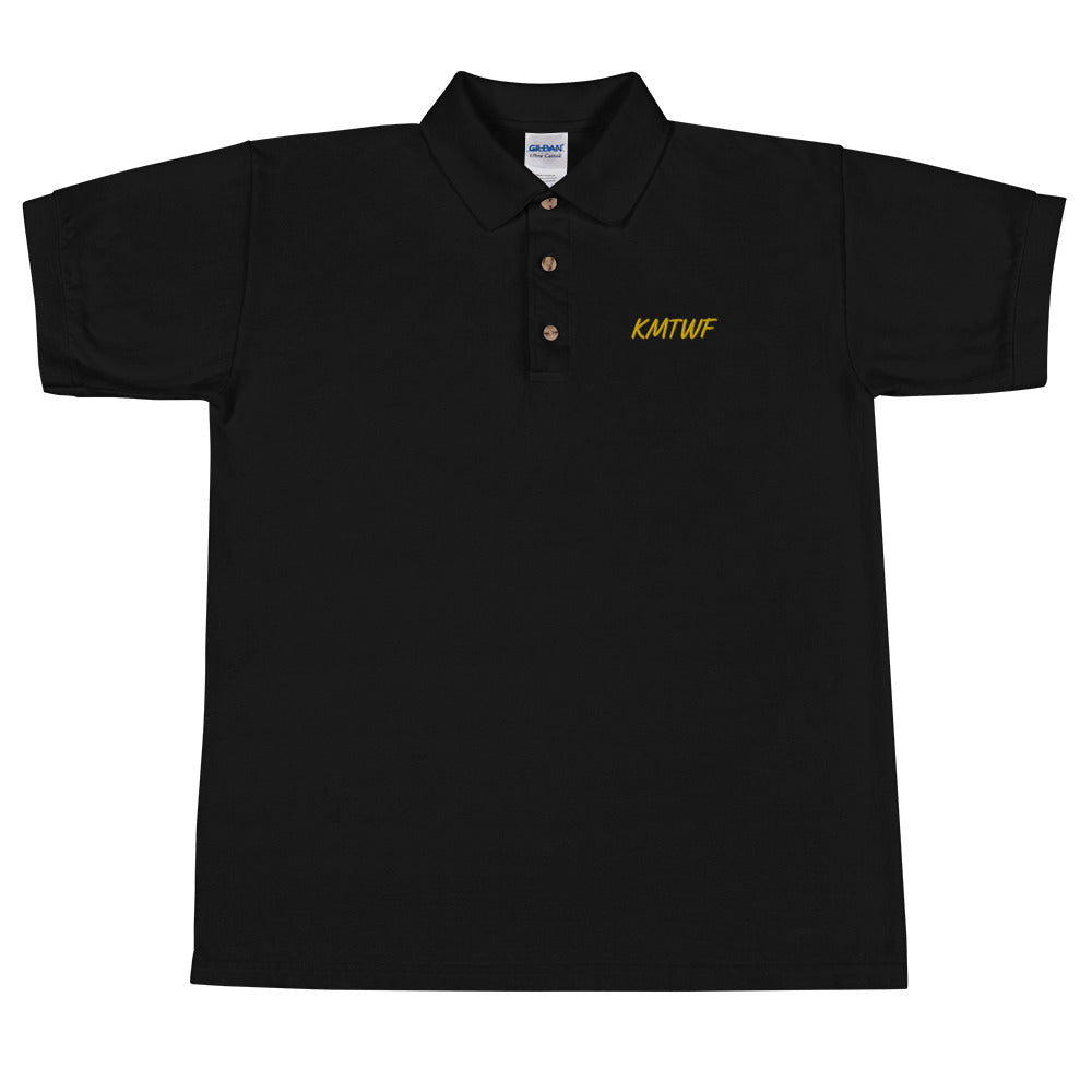 KMTWF In Gold Embroidery on Men's Polo Shirt