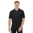 Dream In Sapphire Embroidery on Men's Polo Shirt