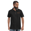 Courage In Amber Embroidery on Men's Polo Shirt