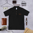 Courage In Amber Embroidery on Men's Polo Shirt