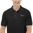 Team In Celluloid Embroidery on Men's Polo Shirt