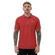 Perseverance In Gold Embroidery on Men's Polo Shirt