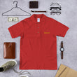 Optimist In Gold Embroidery on Men's Polo Shirt