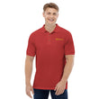 Optimist In Gold Embroidery on Men's Polo Shirt