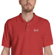 Best In Diamond Embroidery on Men's Polo Shirt