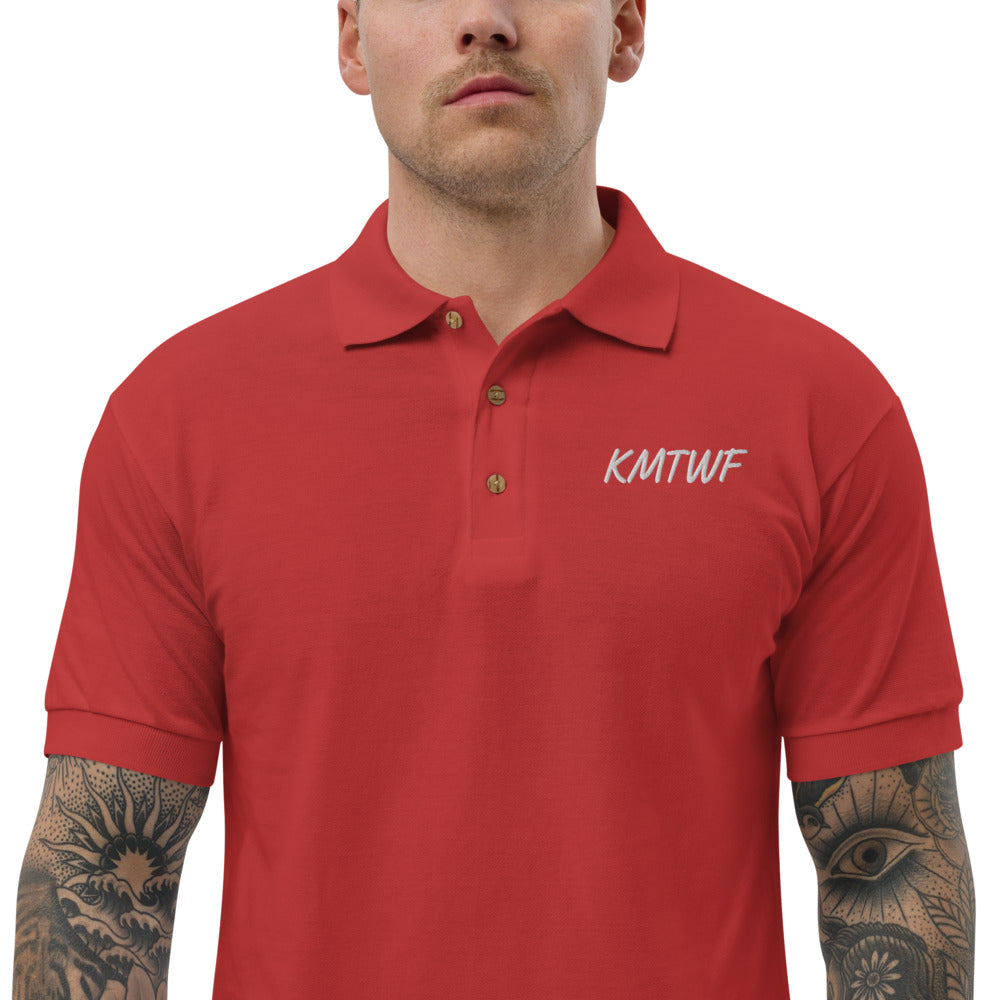 KMTWF In Pearl Embroidery on Men's Polo Shirt