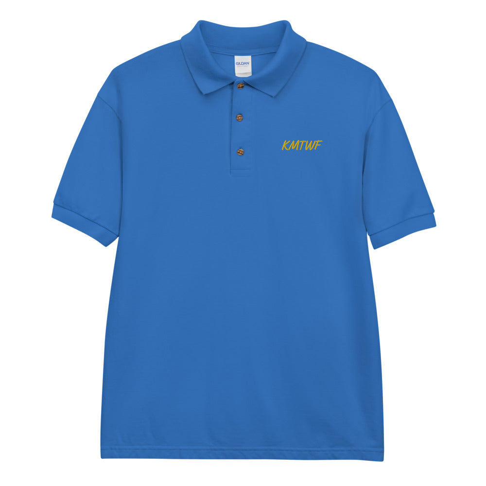 KMTWF In Gold Embroidery on Men's Polo Shirt