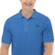 Joy In Emerald Embroidery on Men's Polo Shirt