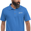 5813 In Pearl Embroidery on Men's Polo Shirt