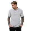 Win In Sapphire Embroidery on Men's Polo Shirt