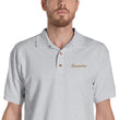 Remember In Celluloid Embroidery on Men's Polo Shirt