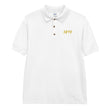 5813 In Gold Embroidery on Men's Polo Shirt