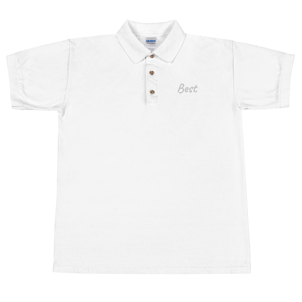 Best In Diamond Embroidery on Men's Polo Shirt