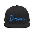 Dream In Sapphire Embroidery on Classic Snapback Hat