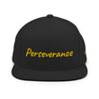 Perseverance In Gold Embroidery on Classic Snapback Hat